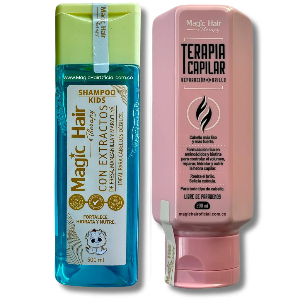Kit Terapia Capilar Reparación + Champú Kids Niños | Magic Hair