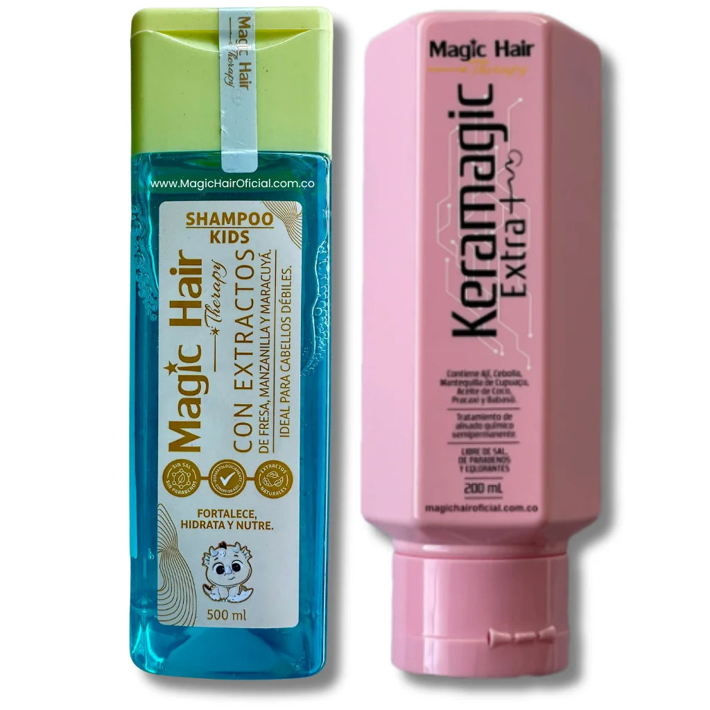 Kit Keratina Keramagic Extra + Champú Kids Niños | Magic Hair