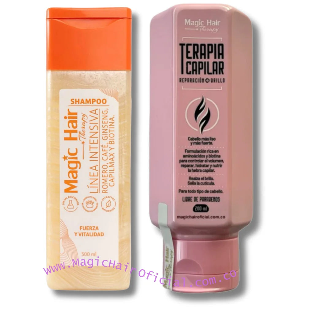 Kit Terapia Capilar Reparación + Champú Crecimiento Cabello | Magic Hair