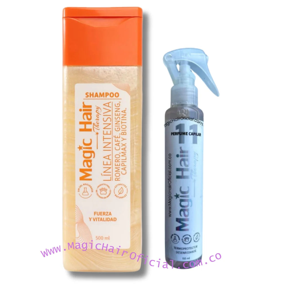 kit Termoprotector para el Cabello Aroma Fresco + Shampoo Crecimiento Acelerado Nueva Formula | Magic Hair
