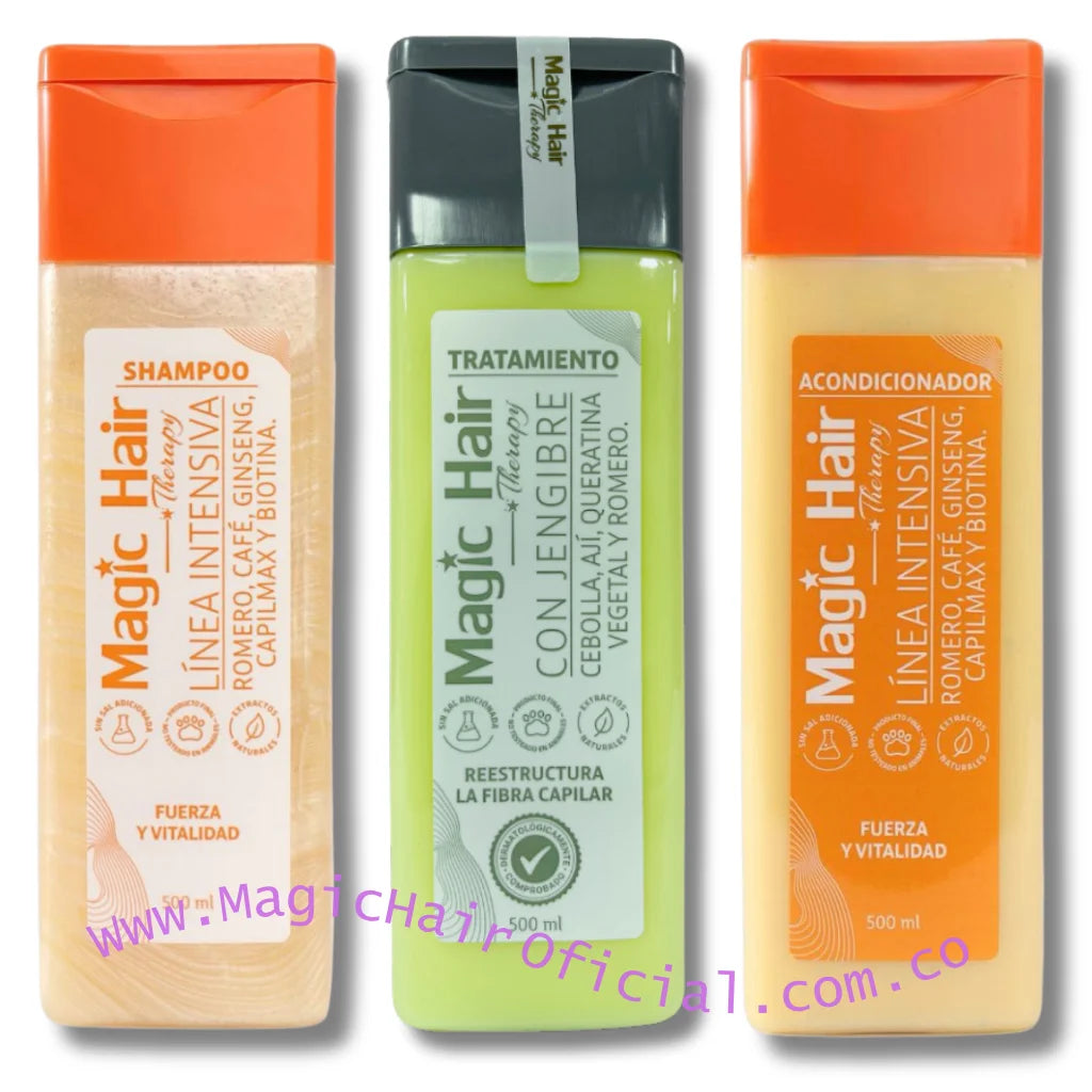 kit Tratamiento de Cebolla para el Cabello + Shampoo Crecimiento Acelerado + Acondicionador sin Sal | Magic Hair