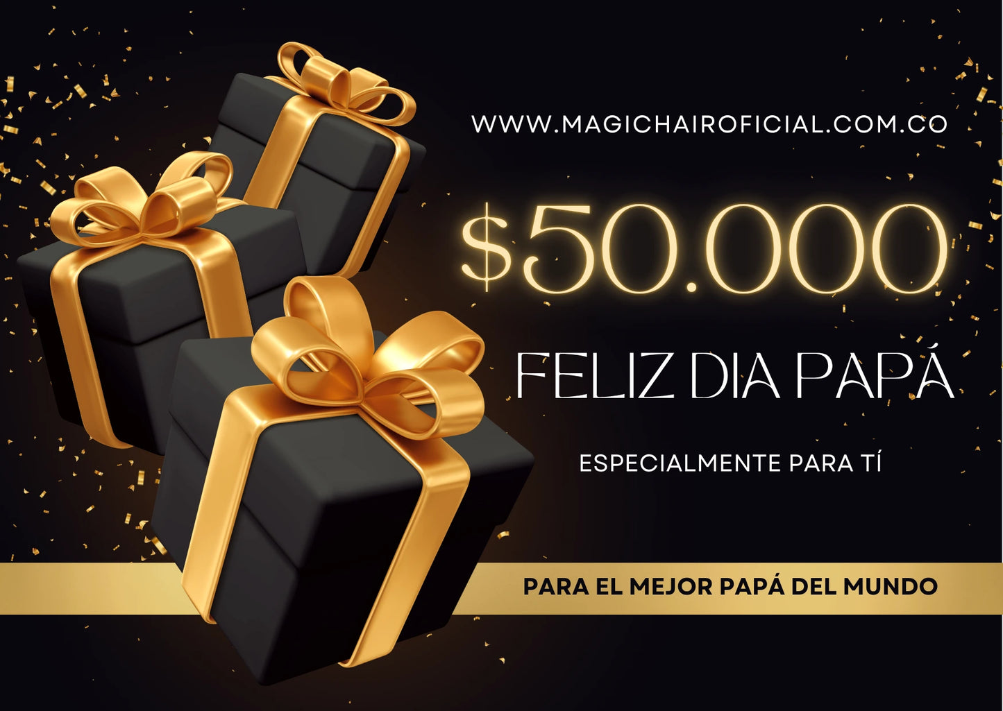 Tarjeta de regalo Magic Hair - Regalos para el Dia del Padre - Envío por correo electrónico