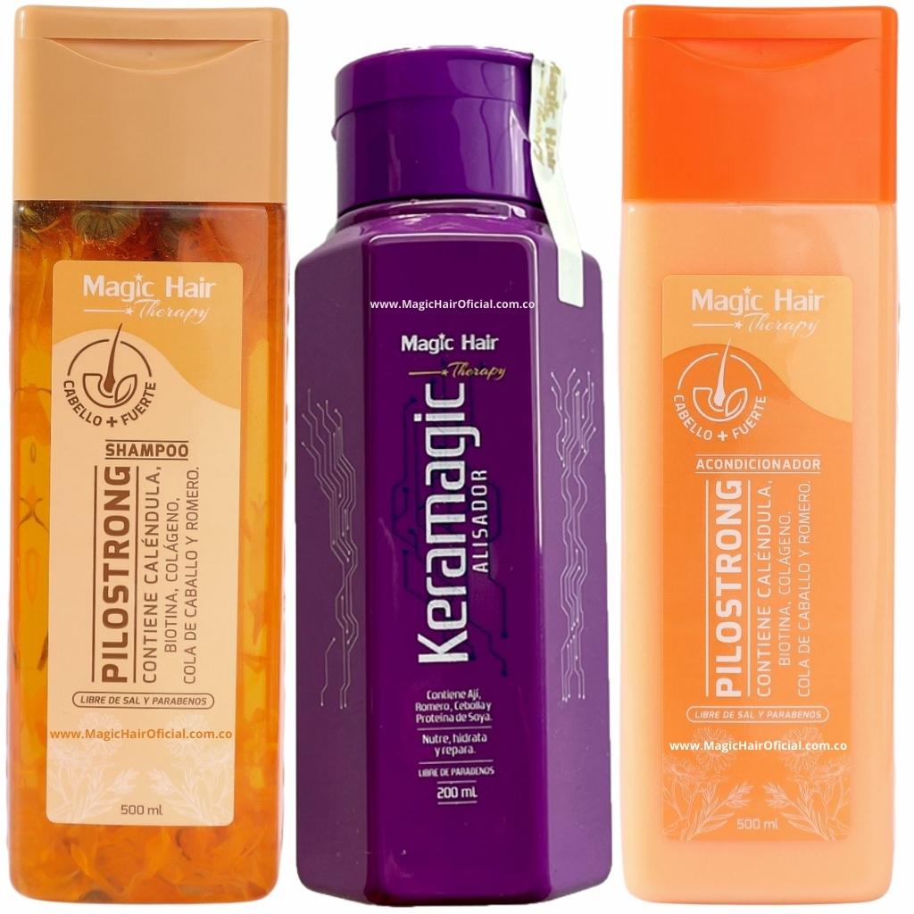 Detén la Caída Cabello: Shampoo Pilostrong Keramagic Magic Hair