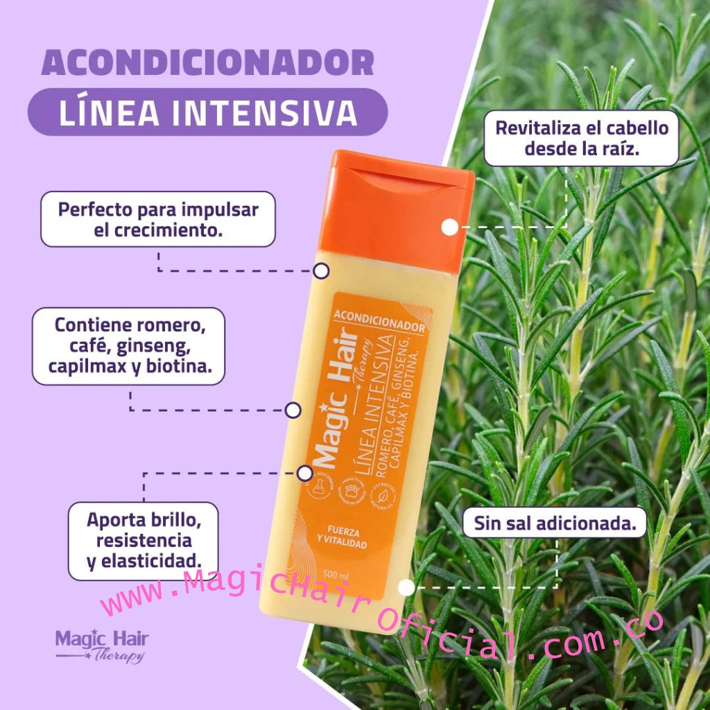 kit keratina keramagic + Shampoo Crecimiento Acelerado + Acondicionador sin Sal | Magic Hair