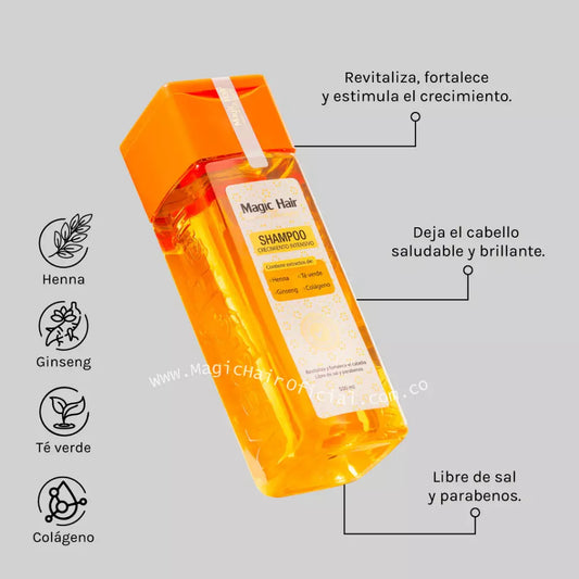 Kit Shampoo Crecimiento Acelerado Sin Sal 2x500ml
