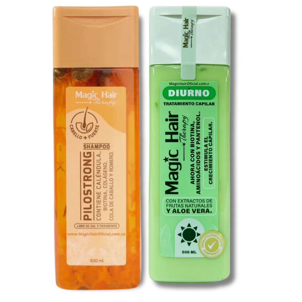 Kit Shampoo Caída Cabello Pilostrong + Tratamiento Diurno Crece Pelo