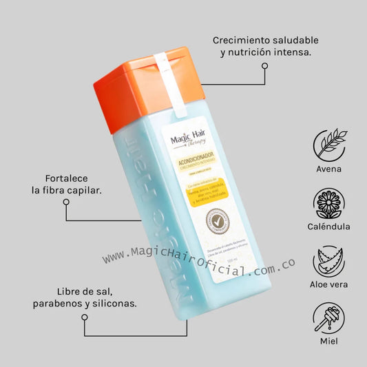 Acondicionador Crecimiento Acelerado, Aloe Vera - Cabello Estancado 500ml