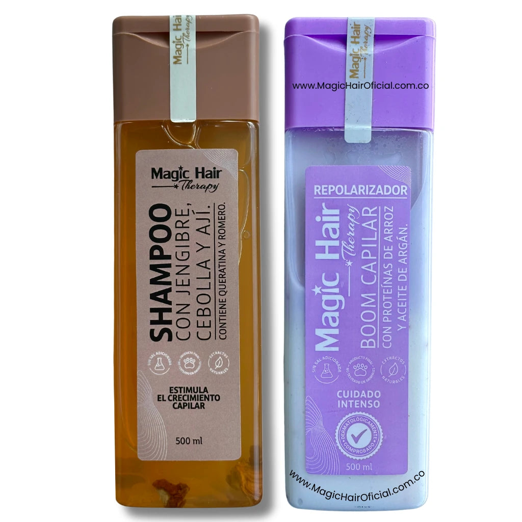 Shampoo de Cebolla + Tratamiento Boom Repolarización Capilar  | Magic Hair