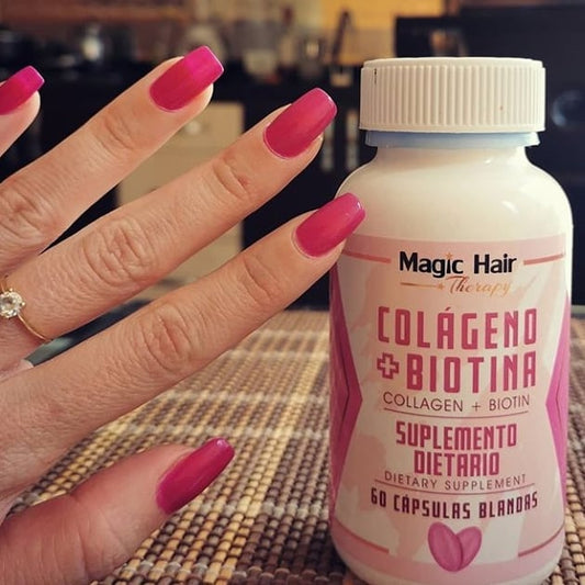 Colágeno Natural + Biotina en Cápsulas | Magic Hair | Magia en tu Cabello Colágeno Magic Hair Magic Hair Oficial