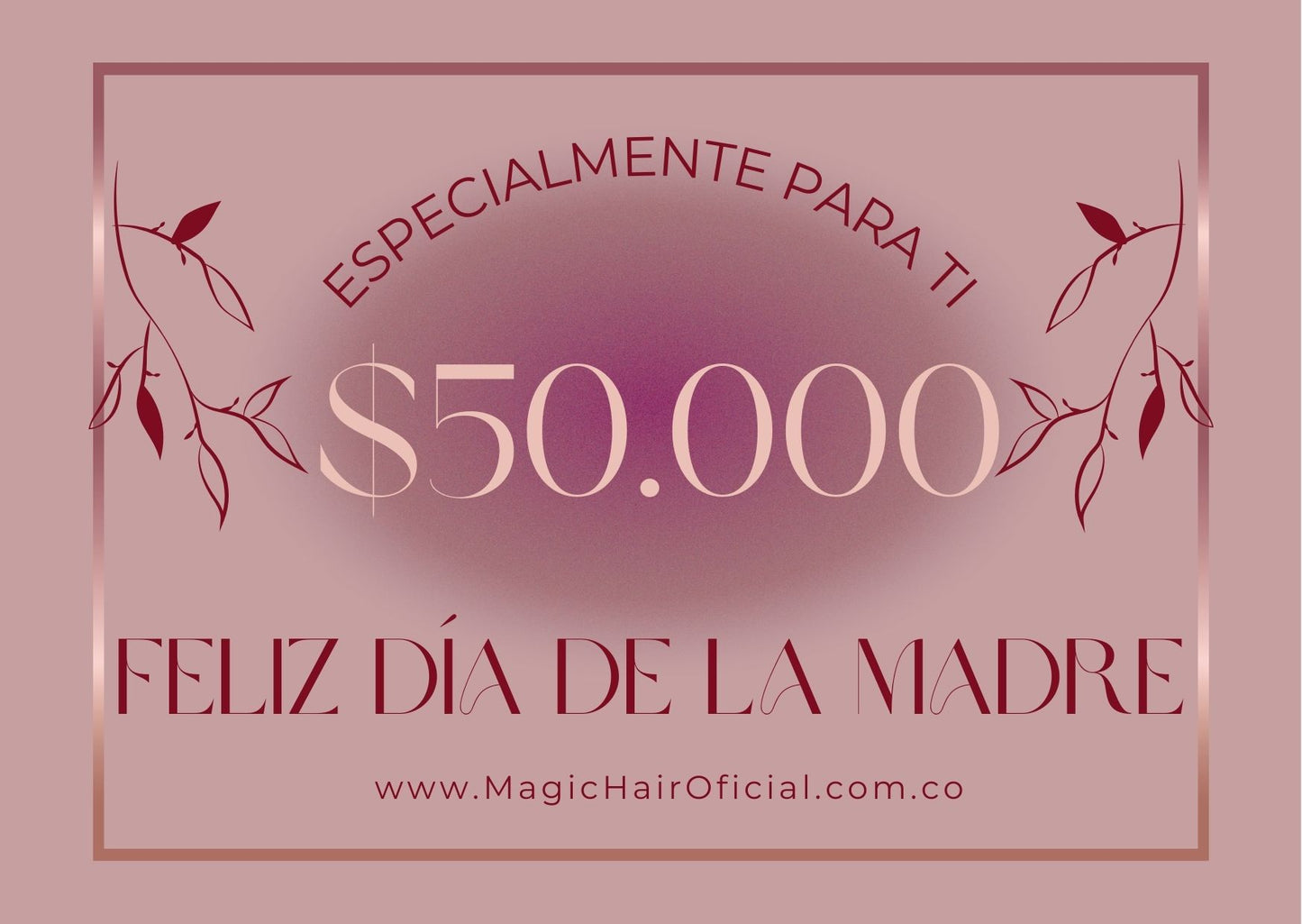 Tarjeta de regalo Magic Hair - Feliz Dia de la Madre - Envío por correo electrónico