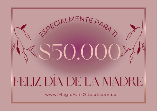 Tarjeta de regalo Magic Hair - Feliz Dia de la Madre - Envío por correo electrónico