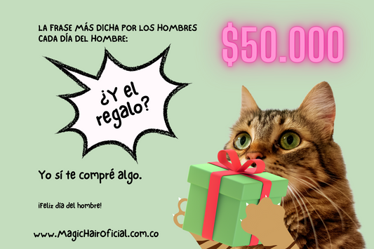 Tarjeta de regalo Magic Hair - Feliz Dia del Hombre - Envío por correo electrónico
