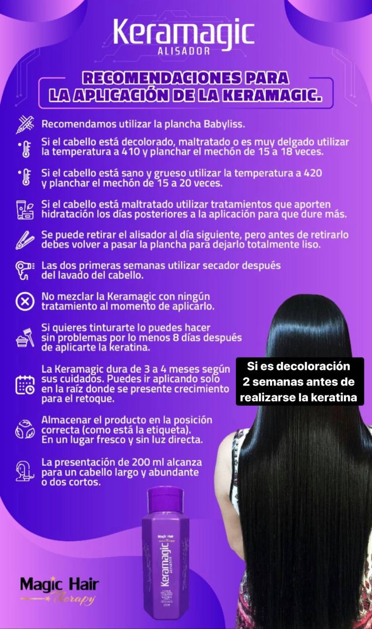Kit Keratina Keramagic Alisador + Champu Anticaspa | Magic Hair - Magic Hair Oficial