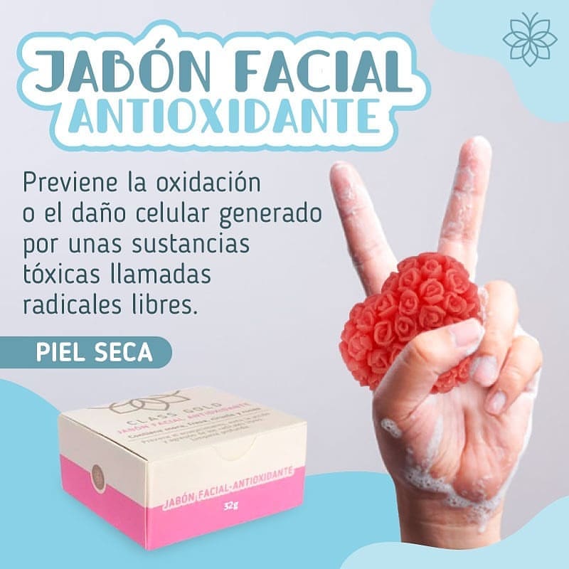 Jabon Facial Antioxidante Piel Mixta | Class Gold | ClassGold Jabón Facial Class Gold Magic Hair Oficial