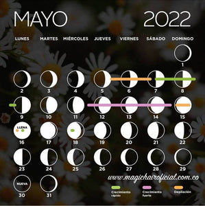 Calendario lunar de mayo 2022