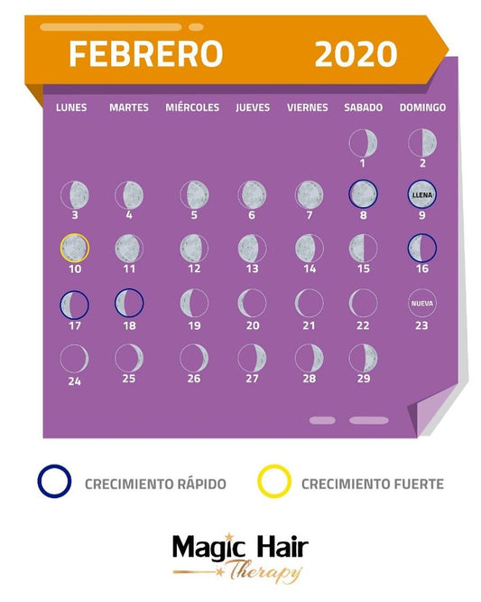 Calendario Lunar de Febrero 2020