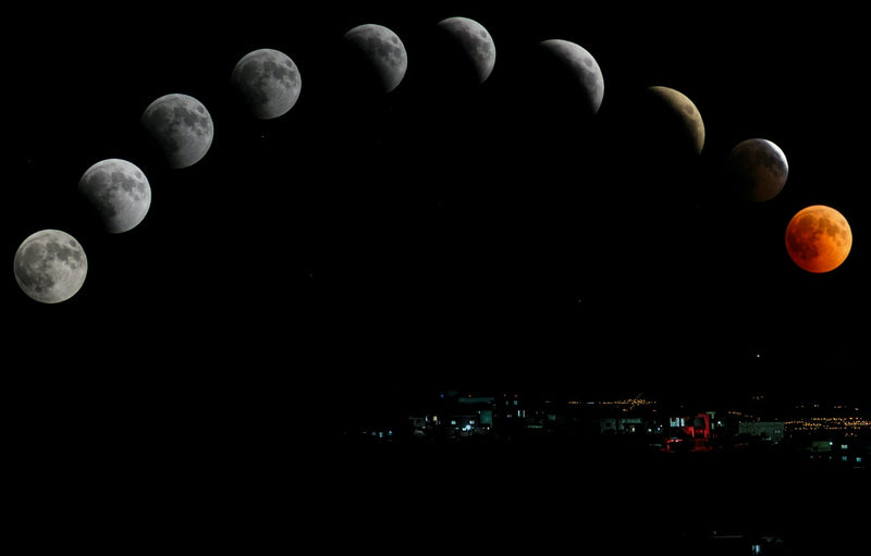 Fases de la luna: hemisferio norte vs. hemisferio sur
