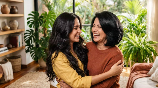 regalos dia de la madre belleza colombia madre e hija felices cabello saludable brillante Magic Hair Oficial