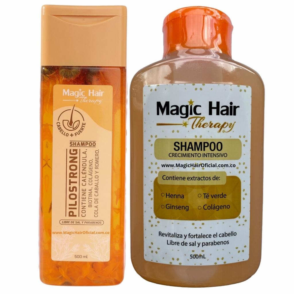Shampoo Caida Cabello Pilostrong + Shampoo Crecimiento Cabello | Magic Hair