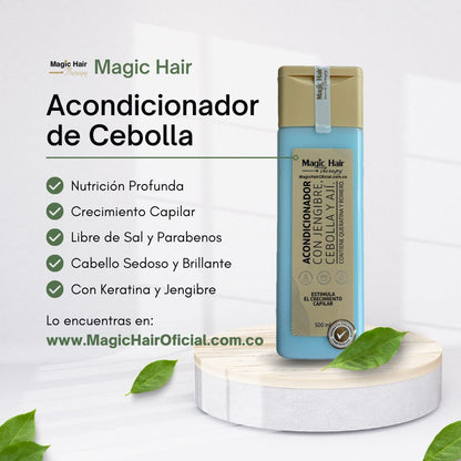 Shampoo de Cebolla + Acondicionador de Cebolla | Magic Hair