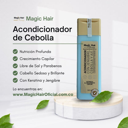 Shampoo de Cebolla + Acondicionador + Keratina Keramagic  | Magic Hair