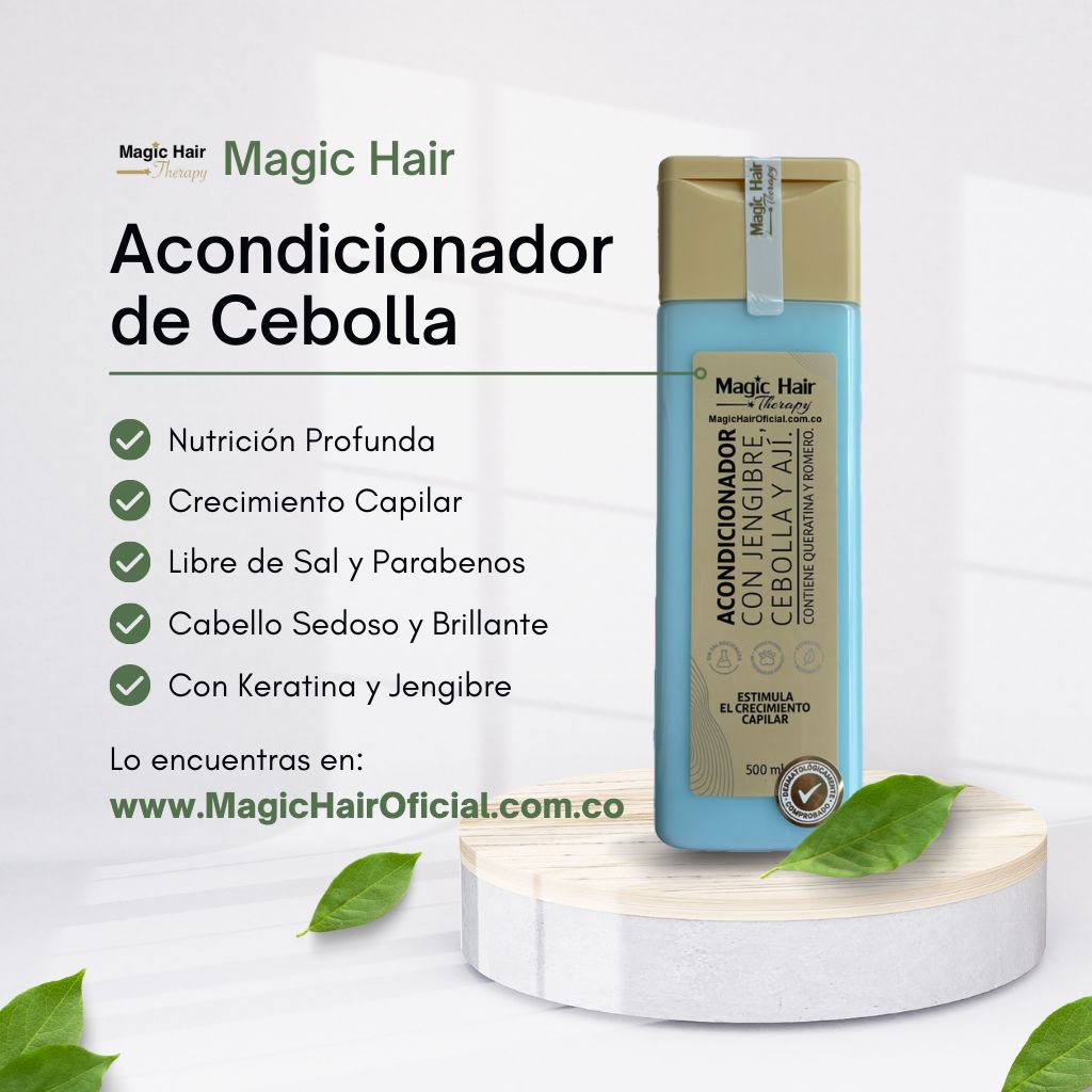 Shampoo de Cebolla + Acondicionador + Keratina Keramagic Alisador  | Magic Hair