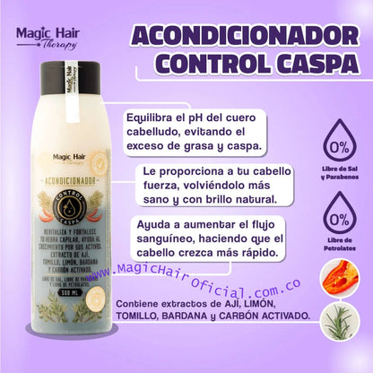 Kit Shampoo para la Caspa + Acondicionador Anticaspa | Magic Hair
