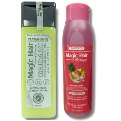 Tratamiento de Cebolla para el Cabello + Shampoo para Cabello Seco