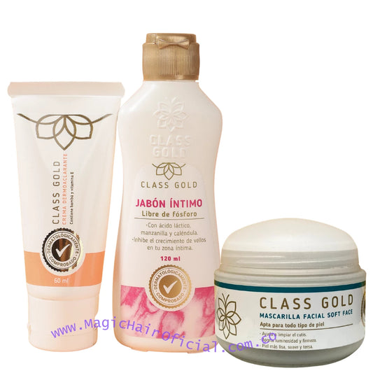 Crema para Granos en las Nalgas - Kit Class Gold con Bambú