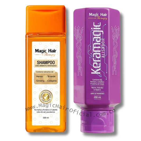 Kit Keramagic + Shampoo Crecimiento Acelerado Cabello Rebelde 700ml