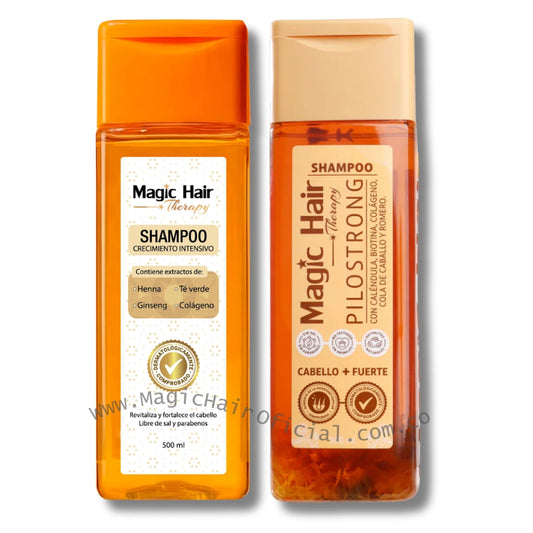 Kit Shampoo Para La Caida Del Cabello Con Ginseng En Cabello Fino 2 Unds