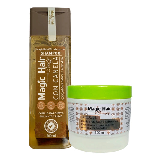 Kit Shampoo para Cabello Rizado + Crema para Peinar | Magic Hair