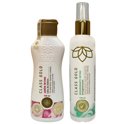 Kit Jabon Intimo para Mujer + Desodorante Intimo Fragancia Natural Class Gold