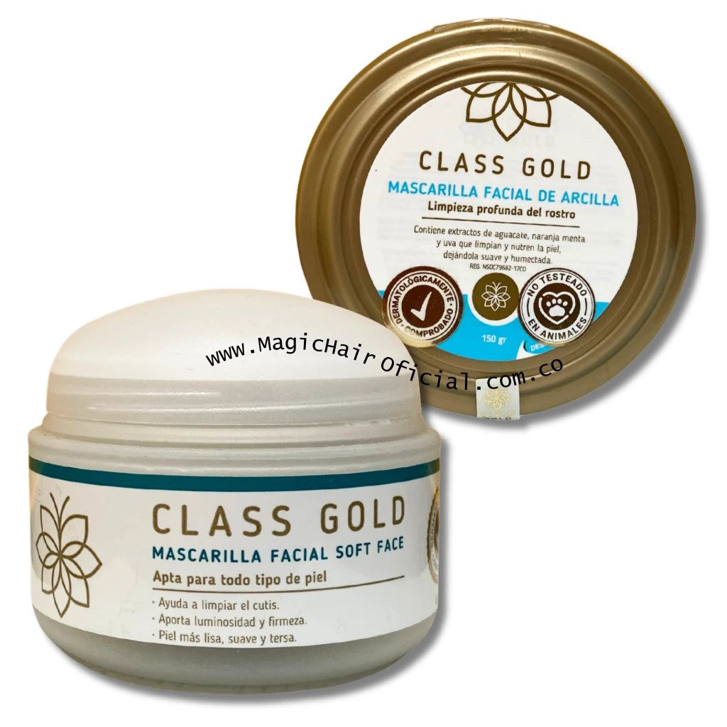 Kit Mascarilla de Arcilla + Mascarilla para Hidratar la Cara | Class Gold