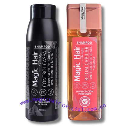 Kit Shampoo para la Caspa + Shampoo para Cabello Tinturado | Magic Hair