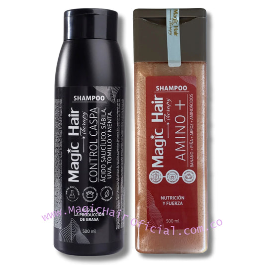 Kit Shampoo para la Caspa + Shampoo para la Caida del Cabello | Magic Hair