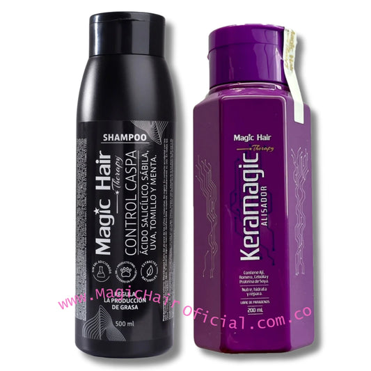 Kit Shampoo para la Caspa + keratina Keramagic | Magic Hair