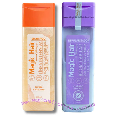 Kit Crecimiento Cabello Boom Repolarizador + Shampoo Crecimiento | Magic Hair