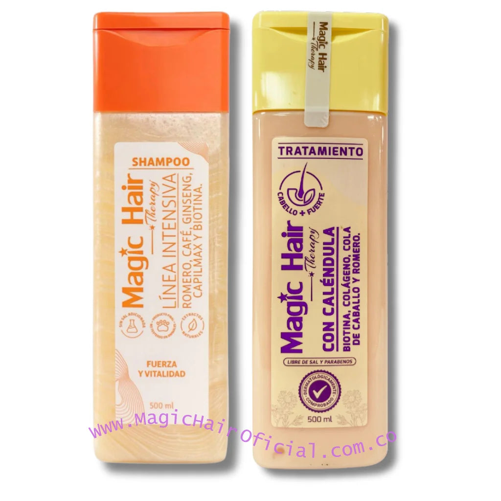 kit Tratamiento con Caléndula para la Caida del Cabello + Shampoo Crecimiento Acelerado | Magic Hair