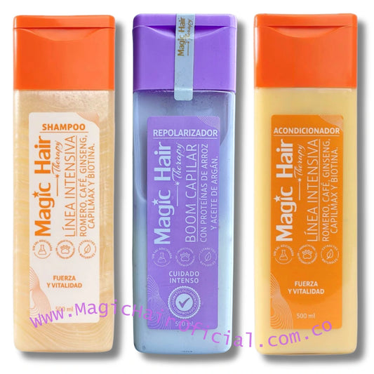 kit Repolarizador Capilar + Shampoo Crecimiento Acelerado + Acondicionador sin Sal | Magic Hair