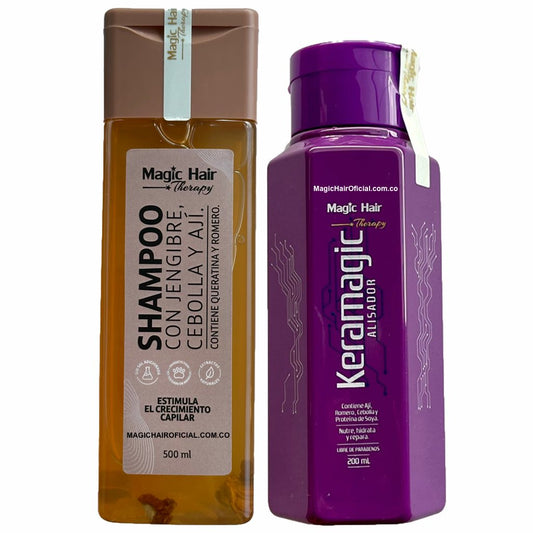 Shampoo de Cebolla + Keratina Keramagic Alisador  | Magic Hair