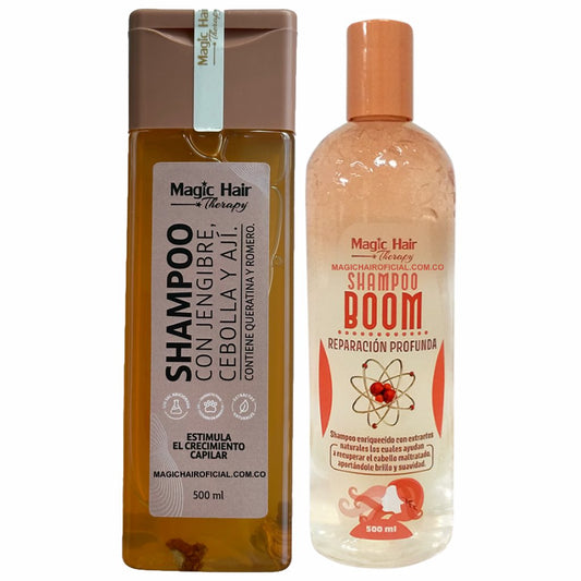 Kit Shampoo de Cebolla + Shampoo Boom Magic Hair