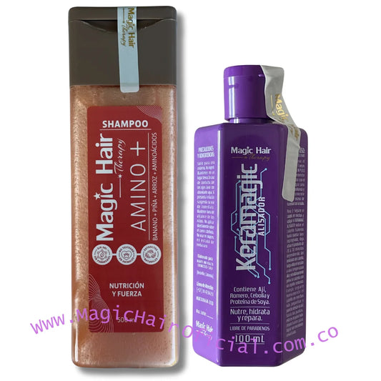 kit keratina Keramagic 100 ml + Shampoo para la Caida del Cabello | Magic Hair
