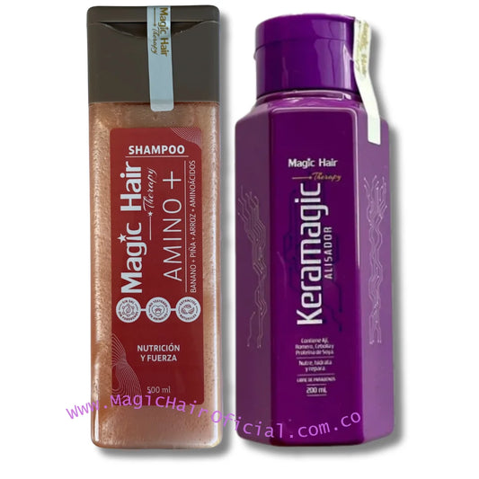 Kit keratina para el Cabello Keramagic + Shampoo para la Caida del Cabello Nueva Formula | Magic Hair