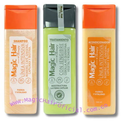 kit Tratamiento de Cebolla para el Cabello + Shampoo Crecimiento Acelerado + Acondicionador sin Sal | Magic Hair