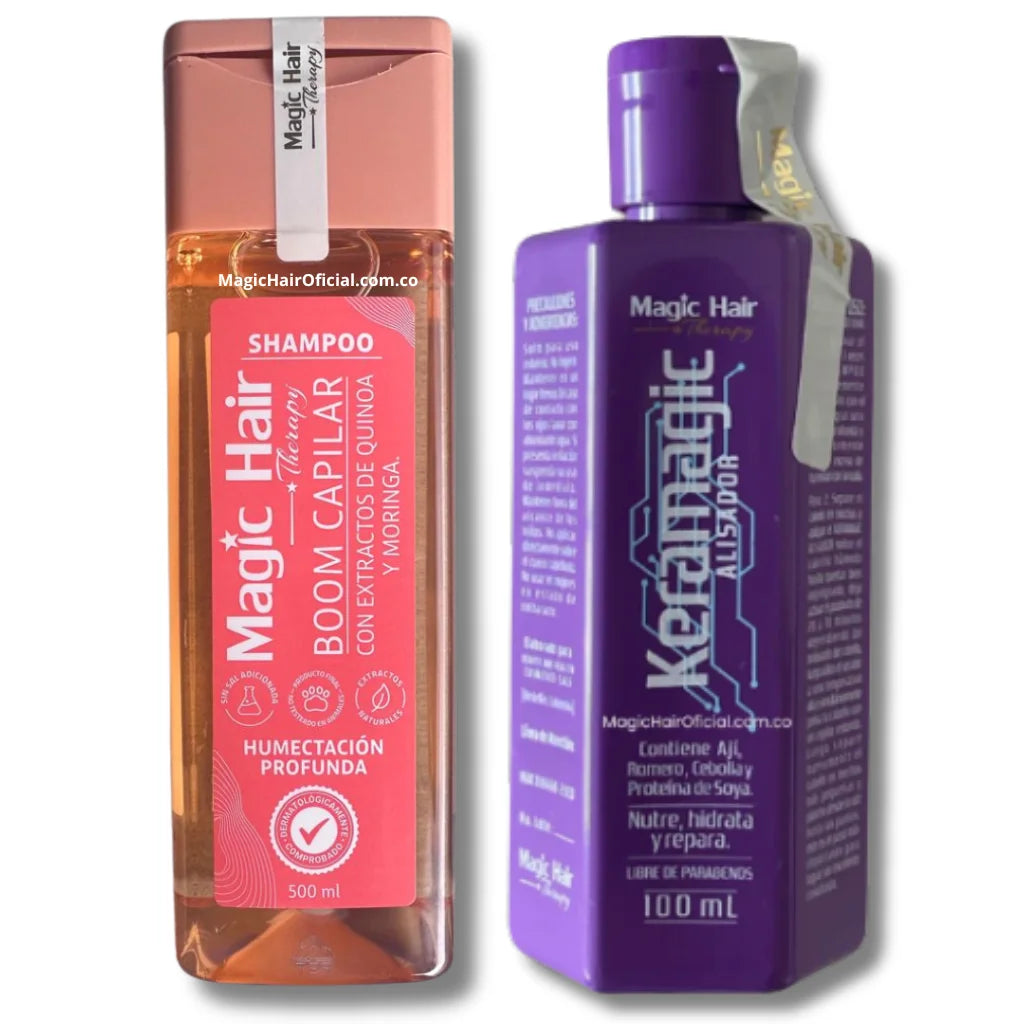 kit keratina Keramagic 100 ml + Shampoo para Cabello Tinturado | Magic Hair