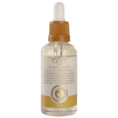 Tónico Facial Despigmentante con Ácido Glicólico - Unifica el Tono | Class Gold 50 ml