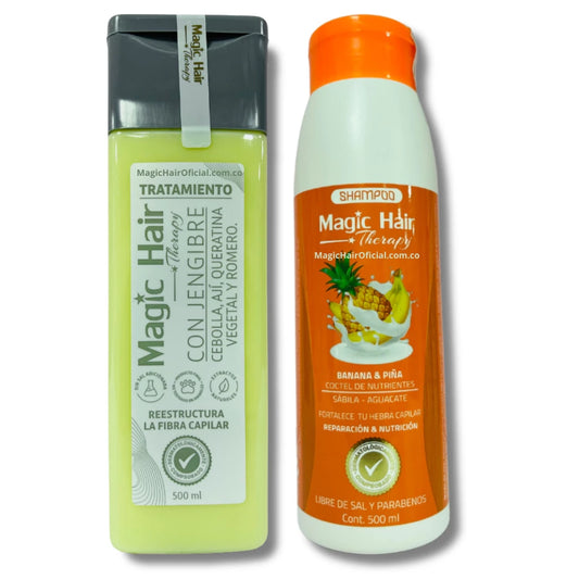 Tratamiento de Cebolla para el Cabello + Shampoo para la Caida del Cabello Magic Hair