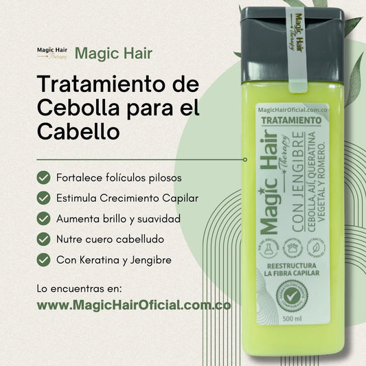 Kit Crecimiento Intensivo: Tratamiento de Cebolla + Shampoo + Acondicionador Anticaída | Magic Hair