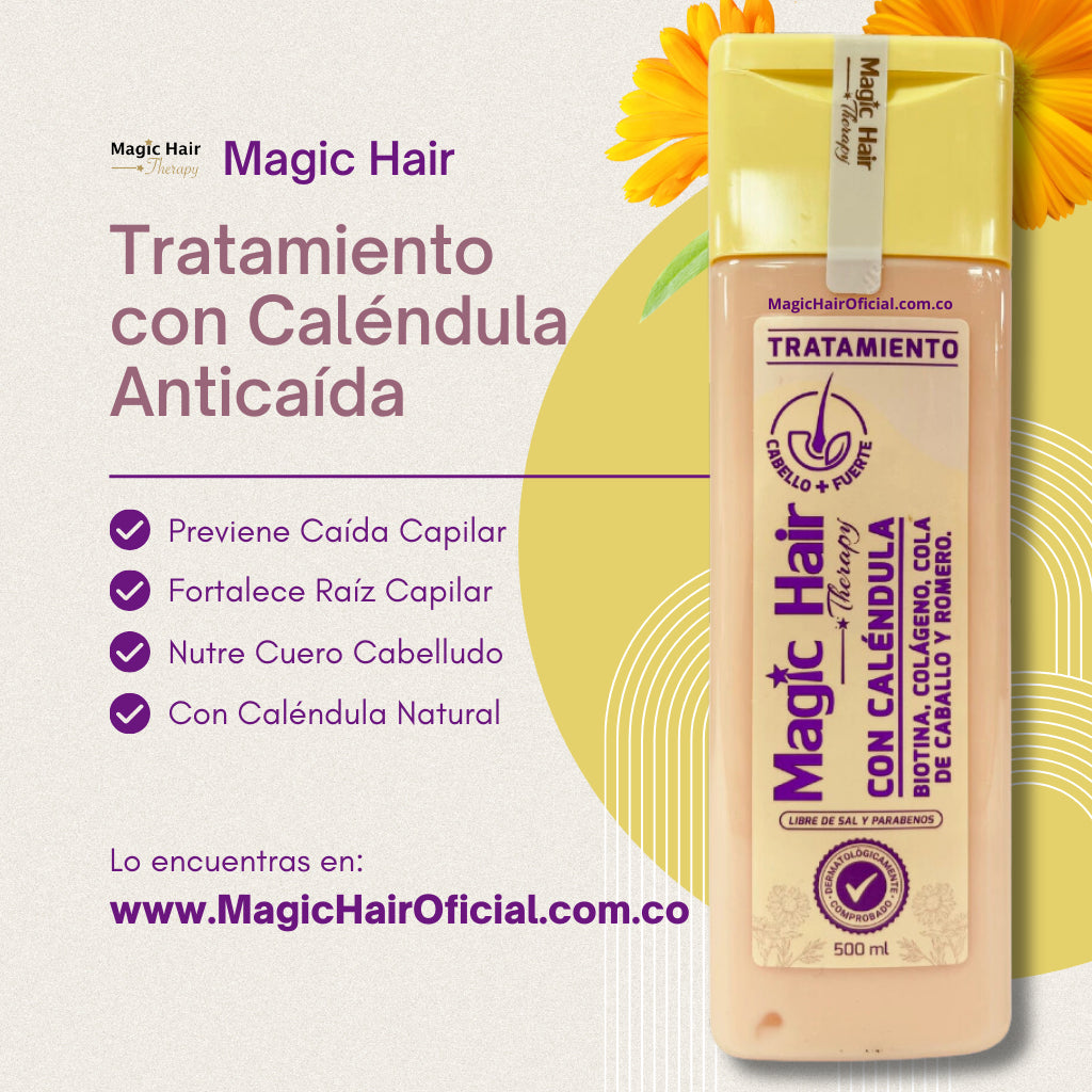 Tratamiento con Calendula para la Caida del Cabello Magic Hair